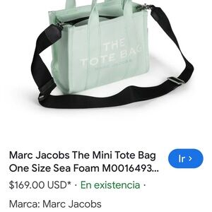 Marc Jacobs Mint Green Mini Messenger Bag